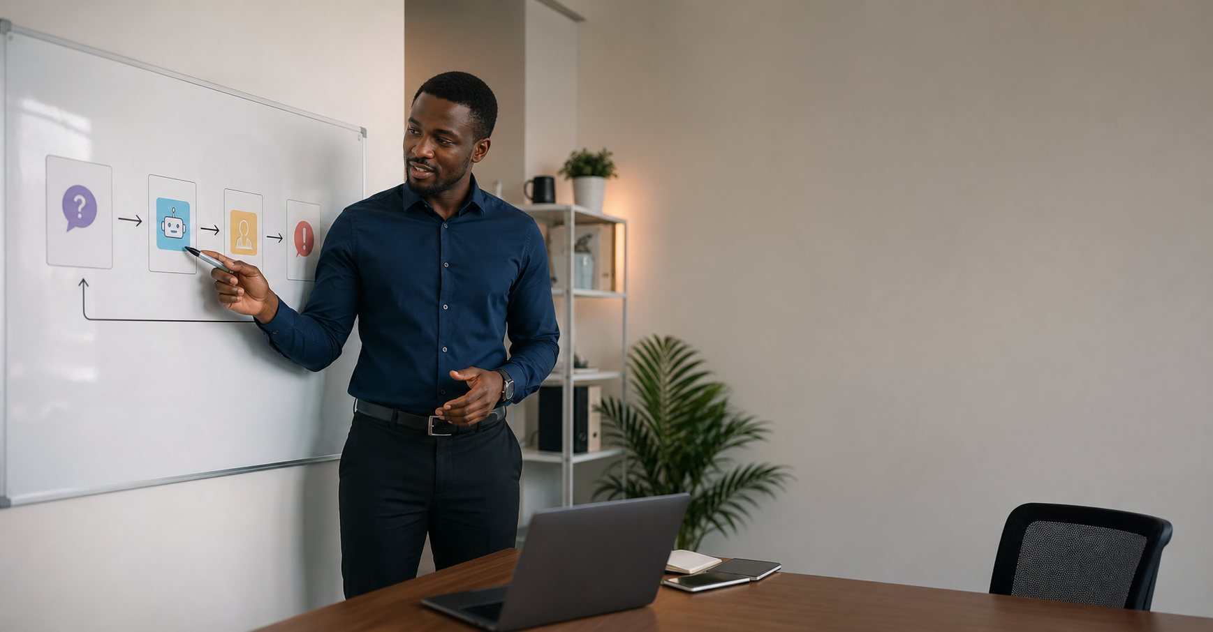 Nigerian founder and consultant designing an AI agent with human approval and escalation rules