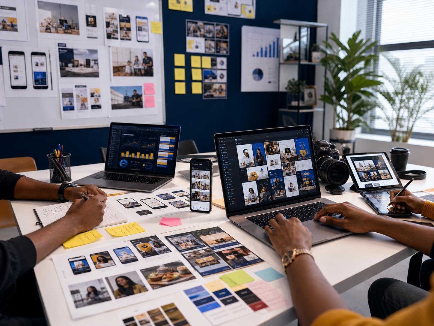WTB strategy team planning SEO, paid ads, websites, content, and conversion systems for a Nigerian business
