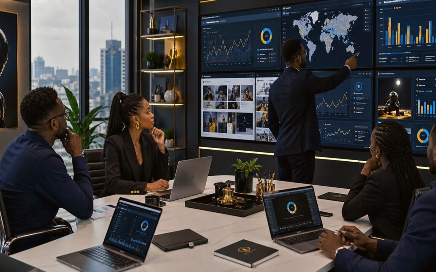 Lagos business owner reviewing AI marketing agency pricing, campaign scope, and growth system options